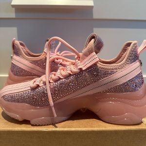 Pink Rhinestone Steve Madden Sneakers